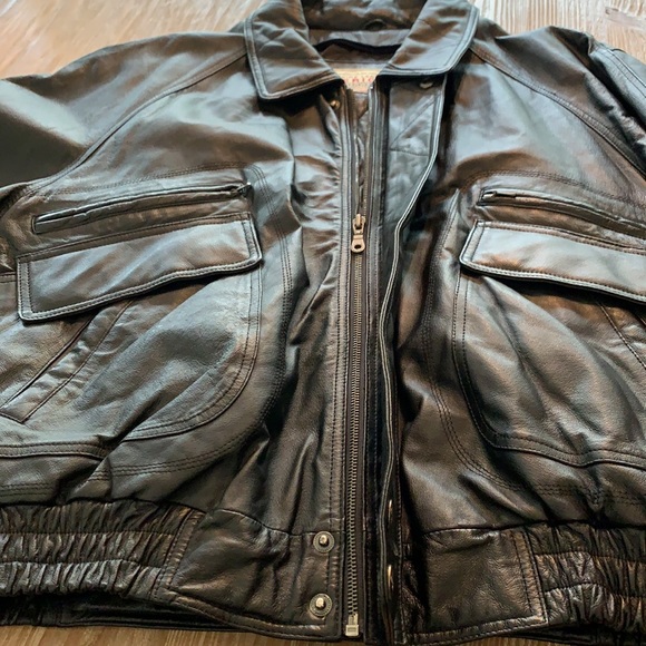 Men’s Genuine Leather Bomber Jacket - Picture 5 of 14